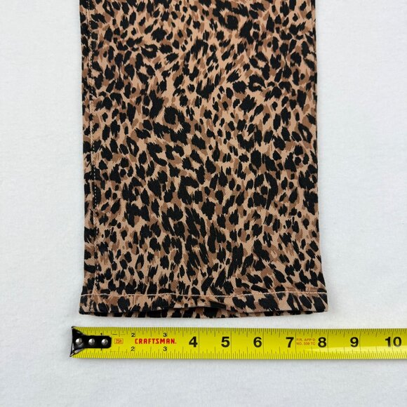 Terra & Sky Women Straight Stretch Brown Black Leopard Denim Jeans Plus 18WP NWT - Picture 10 of 10